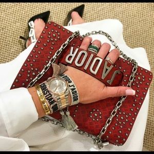 Dior J’aDior. Lim. edition red studded bag